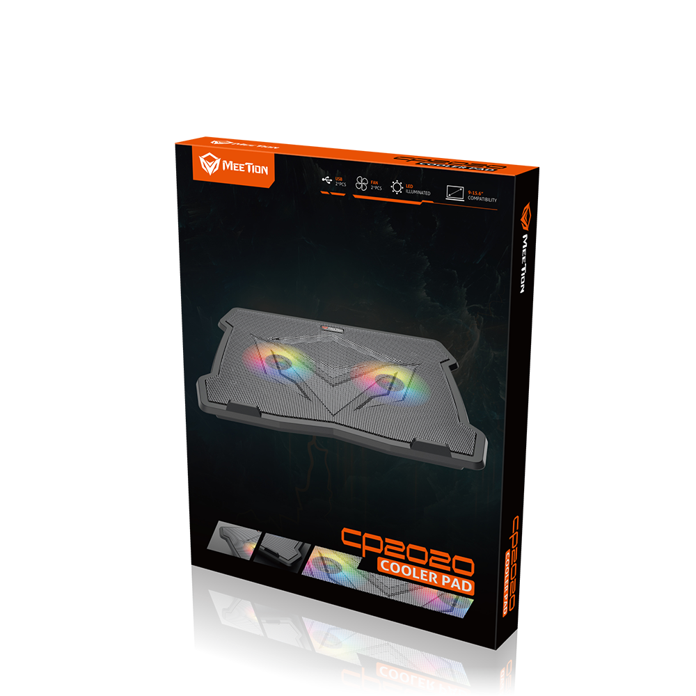 1659426925958 Meetion MT-CP2020 Gaming Laptop Cooling Pad (9''-14'') (6MW) - Image 1