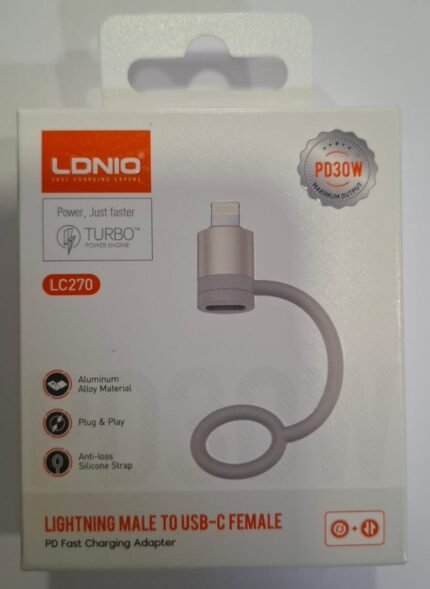 LDNIO Lightning Male to USB-C Female Adapter - LC270