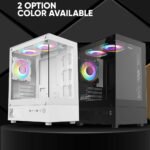 Armaggeddon Deepfreeze Duplex 2 Chroma MATX Gaming PC Case With Mesh Front Panel (White Colour) (With 3 x CHROMA Fans) - Image 7