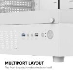 Armaggeddon Deepfreeze Duplex 2 Chroma MATX Gaming PC Case With Mesh Front Panel (White Colour) (With 3 x CHROMA Fans) - Image 8
