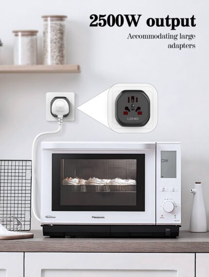 LDNIO Universal Adapter 2500W-Z7(US/AU/UK/EU) UK Plug Type - Image 11