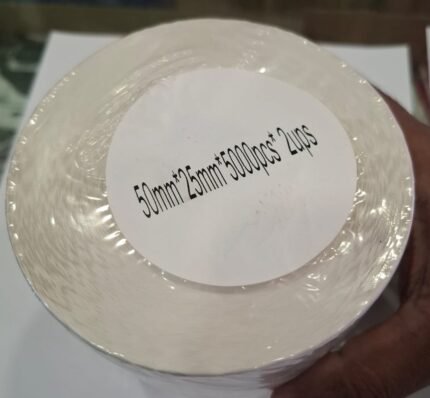 Barcode Label 50MM X 25MM Semi Gloss ART Paper 2 UPS 5000 PCS TT (1 Roll)