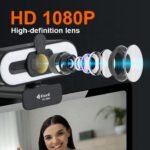Kisonli D2 FHD 1080P PC WEB CAMERA with Light - Image 3