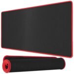Large Black Mouse Pad 800x300x3mm (with Black / Blue / Red Line Borders) - Image 3