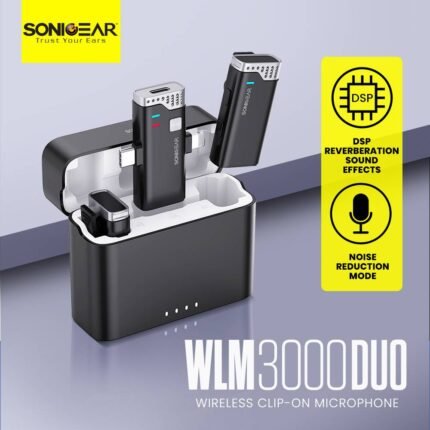 SONEIGEAR WLM3000DUO WIRELESS CLIP-ON MICROPHONE (DUAL MIC) (6MW)