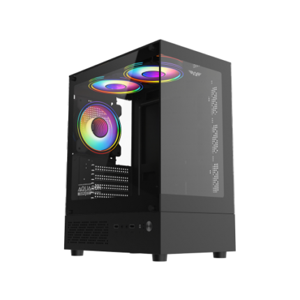 ARMAGGEDDON AQUARON DUPLEX 2 CHROMA BLACK CASING WITH 03 FANS
