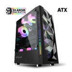 ARMAGGEDDON TRITRON 3 BLACK WITH 03 ARGB FANS BUILT IN