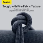Baseus Crystal Shine Series Fast Charging Data Cable Type C to iP 20W 1.2m Black/ Blue- (1YW) - Image 17