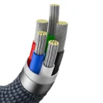 Baseus Crystal Shine Series Fast Charging Data Cable Type C to iP 20W 1.2m Black/ Blue- (1YW) - Image 11