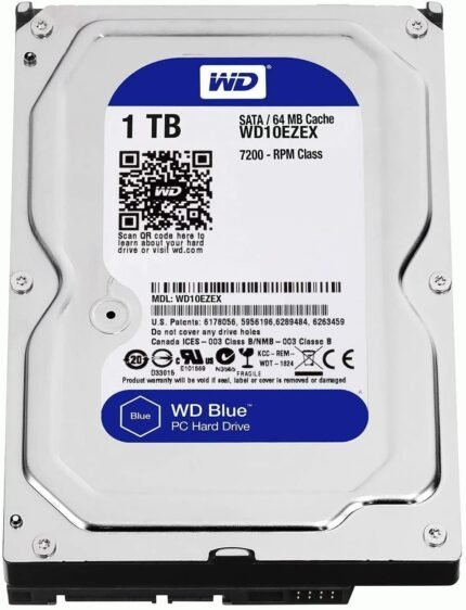 WD 1TB BLUE SATA Desktop Hard Disk 7200rpm (2YW)
