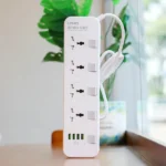 LDNIO 4 Power Socket & 2 USB Ports & 2 USB -C Ports Extension Cord SC4408C - Image 6