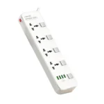 LDNIO 4 Power Socket & 2 USB Ports & 2 USB -C Ports Extension Cord SC4408C - Image 3