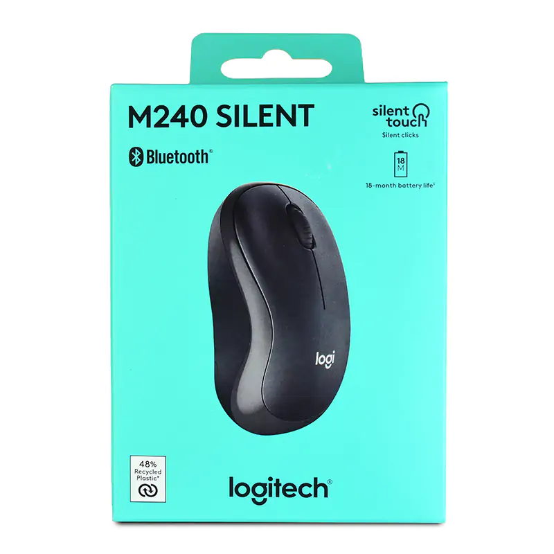 Logitech-M240-Silent-Bluetooth-Mouse-Graphite-910-007122-9 LOGITECH M240 Silent Bluetooth Mouse-Graphite (1YW) - Image 1