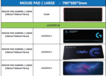 Gaming Mouse Pad LARGE (Mix Design) (790mm*300mm*4mm) - Image 3