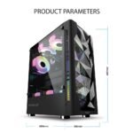 ARMAGGEDDON TRITRON 3 BLACK WITH 03 ARGB FANS BUILT IN - Image 2