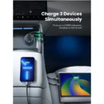 UGREEN 75W 3-Port Fast Car Charger - EC703 - 35024 -(1YW) - Image 4