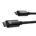 Baseus Tungsten Gold Fast Charging Data Cable Type-C to Type-C 240W 3M Black- (1YW) - Image 8
