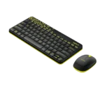 LOGITECH MK240 Wireless Keyboard and Mouse Combo- Black/Chartreuse Yellow (1YW) - Image 2