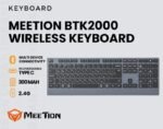 MEETION BTK2000 2.4GHz + BLUETOOTH Dual-Mode WIRELESS RECHARGEABLE KEYBOARD (1YW)