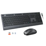 MEETION C2000 Wireless Keyboard and Mouse Combo Rechargeable 2.4GHz & Bluetooth (1YW) - Image 12