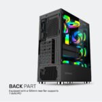 ARMAGGEDDON TRITRON 2 WHITE CASING WITH 03 ARGB FANS BUILT IN - Image 9