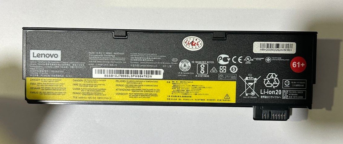 y Lenovo SB10K97582 Battery 61+ (T470, T480, T570, T580, TP25) (6MW) - Image 1