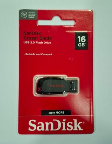 SanDisk Cruzer Blade 16GB USB 2.0 Pen Drive (1YW)