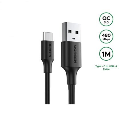UGREEN USB to Type-C 1 Meter QC3.0 3A Fast Charging Cable - US287 - 60116 -(1YW)