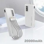 ASPOR 20000mAh A301 4 in 1 Power Bank -White Colour- (6MW) - Image 3