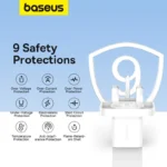 Baseus GaN5 Fast Charger Mini 1C 20W UK Moon White (1YW) - Image 14