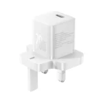 Baseus GaN5 Fast Charger Mini 1C 20W UK Moon White (1YW) - Image 3