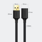 UGREEN 2 Meter USB 3.0 Extension Male Cable - US129 - 10373 -(1YW) - Image 5
