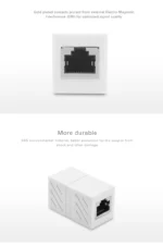 Ugreen RJ45 Network Keystone Jack Inline Coupler Female to Female 1pcs (White) NW114 - 20311 - Image 3