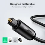 UGREEN Toslink Optical Audio Cable 1.5m (Black) - AV122 - 70891 -(1YW) - Image 2