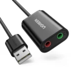 UGREEN USB 2.0 External Sound Adapter (Black) - US205 - 30724 (1YW) - Image 5