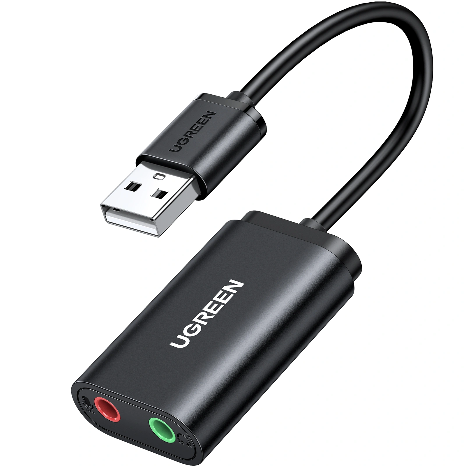 UGREEN-USB-20-External-Sou UGREEN USB 2.0 External Sound Adapter (Black) - US205 - 30724 (1YW) - Image 1