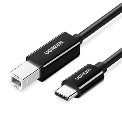 UGREEN 2Meter USB-C to USB-B 2.0 Printer Cable 2Meter (Black) – 50446 – (1YW)