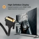 UGREEN DVI (24+1) Male to Male Cable Gold Plated 1.5m (Black) - 11606 - DV101 -(1YW) - Image 9