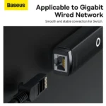 Baseus AIRJOY Ethernet Adapter Type-C to RJ45 LAN Port (1000Mbps) (1YW) - Image 3
