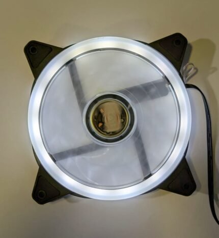 White D3 Single Colour 15 LED Casing Fan