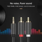 UGREEN 3 Meter 3.5mm Male to 2 RCA Male Audio Cable – AV102 – 10512 –(1YW) - Image 4