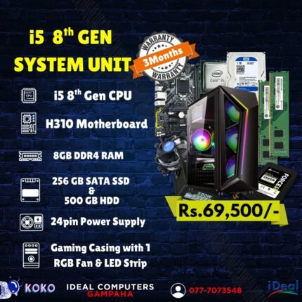 INTEL Core i5 8th GEN RECONDITION SYSTEM UNIT (03MW)