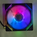 Colourful LED computer cooling fan