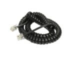 Telephone Handset Receiver Curly Cable (Black Colour)