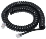 Telephone Handset Receiver Curly Cable (Black Colour) - Image 3