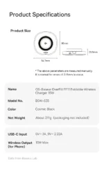 Baseus EnerFill FF11 15W Qi2 Foldable Wireless Charger + Black With 20W Power Adpter UK + 1m C to C Data Cable Black (1YW) - Image 5