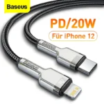 Baseus Cafule Series Metal Data Cable Type-C to iP PD 20W 1M Black QUALITY ZINC ALLOY (1YW) - Image 5