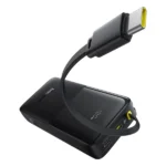 Baseus 20000mAh 20W Bipow 2 Digital Display Power Bank with Built-in Type-C Cable – Cluster Black (1YW) - Image 3