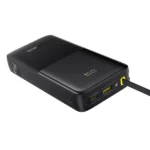 Baseus 20000mAh 20W Bipow 2 Digital Display Power Bank with Built-in Type-C Cable – Cluster Black (1YW) - Image 7