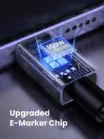 UGREEN 1 Meter 100W 5A MaxType-C to Type-C PD Fast Charging Nylon Braided Cable – L512 – 45063 (1YW) - Image 7